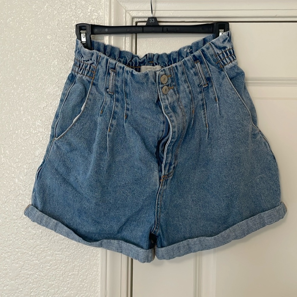 Paper bag high waisted shorts Love Tree Denim